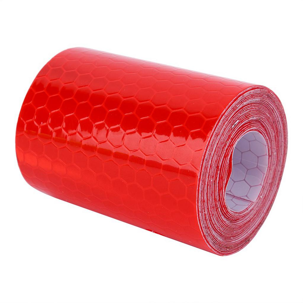 Reflective Tape 5cm Wide 3 Meter Long PVC Reflective Warning Tape for Cars Household Appliances Red