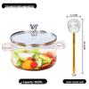 ZISIZ Silver Bear Saucepan with Amber Spoon