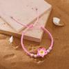 Handmade Bohemian Polymer Clay Y2K Sweet Colorful Egg Flower Braid Chain Bracelets for Women Jewelry Gift