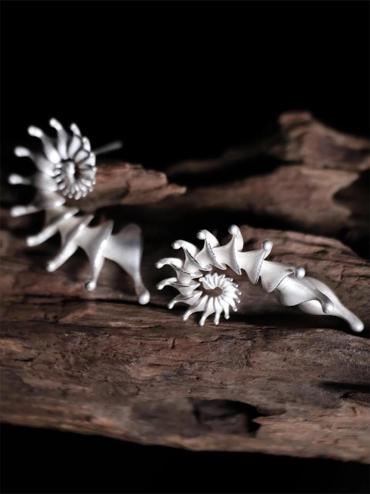 ZHUHE Conch Stud Earrings Vintage Style For Women Men's Jewelry Accessories Party Gifts