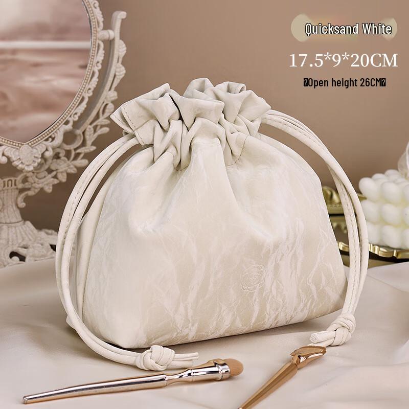 Weipelu Portable Leather Makeup Bag