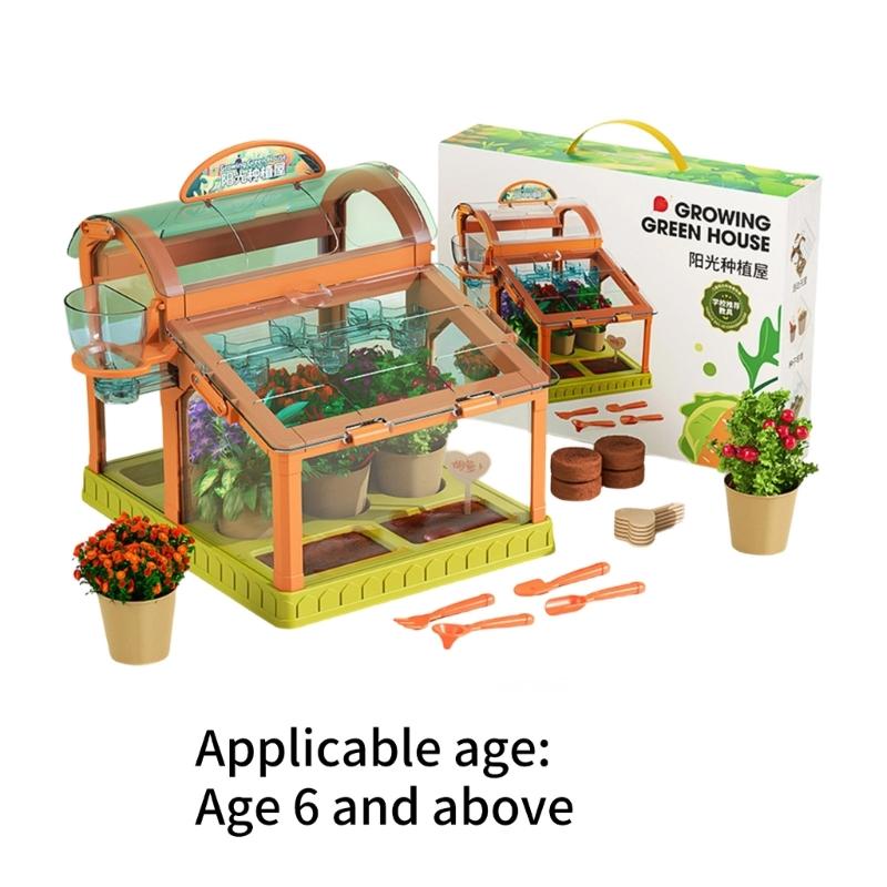 Sehr klares Kinder-Gartenhaus aus langlebigem Acryl für das Pflanzenwachstum im Freien