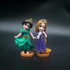 Disney Princess Snow White Rapunzel PVC Action Figures Dolls Gold Powder with Diamond Toys for Girls Children Gift