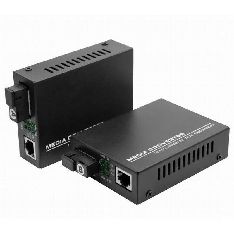 20km Single-Mode Gigabit Fiber Optic Transceiver with ABSC Interface Gigabit 20km 1310nm TX/1550nm RX