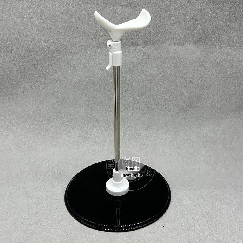 Adjustable Stainless Steel Doll Stand for 30cm to 60cm BJD Dolls with Multiple Support Points