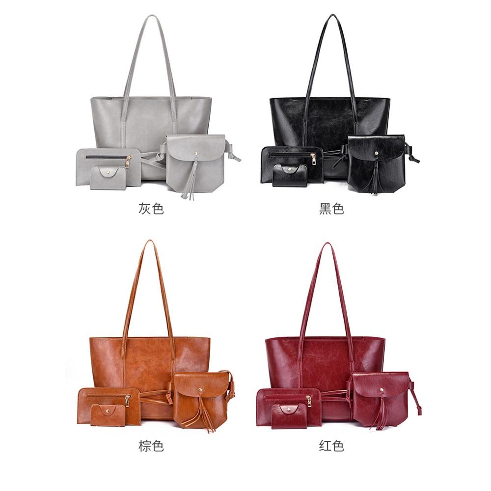 Women's Bag, Large Capacity Handbag, Fashionable Four-piece Set, Mother-in-law Bag, Shoulder Bag, Crossbody Bag