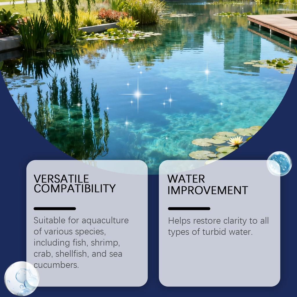 Kraftvolles Aquariumwasser-Reinigungspulver, Reinigende Wasserqualität, Klares und Lang anhaltendes Wasserreinigungs-Pflegepulver