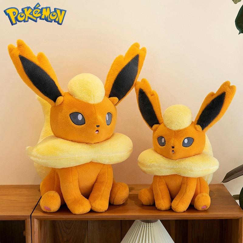 456080Cm Flareon Plushies Pokémon Cartoon Anime Stuffed Kawaii Ornament Comfortable Soft Doll Toys Peluche Pillow Gift