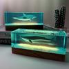 Resin Whale Desktop Decor Minimalist Home Office Ornament Gift Friends Birthday Christmas