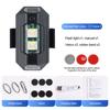 7 Colors Vibrate Style LED Anti Collision Warning Light Motorcycle Strobe Light Turn Signal Indicator Light USB Powered