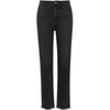 ONLY Women's High-Waisted Frayed Hem Cropped Straight Jeans