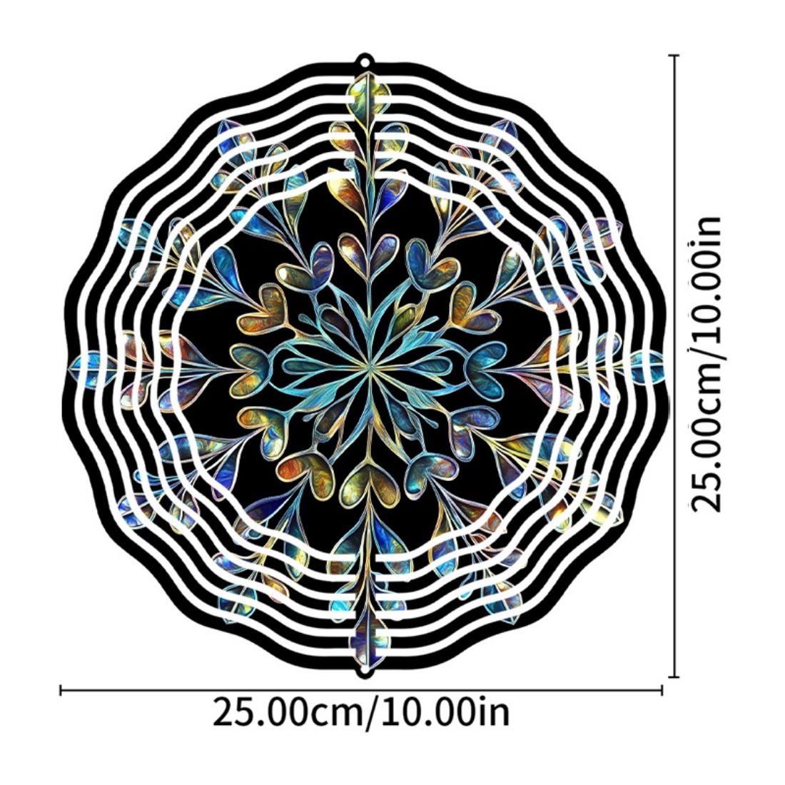 

Большой 3D Металлический Ветряк Мандала - Красочный Дизайн Птицы, Садовое и Дворовое Искусство, Не Требуется Батарея 01A