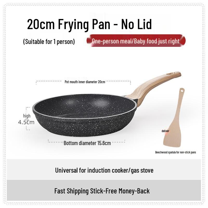 

Британский вок с антипригарным покрытием из майфанского камня: Сковорода с плоским дном для стейка, жарки и приготовления пищи на индукционных и газовых плитах