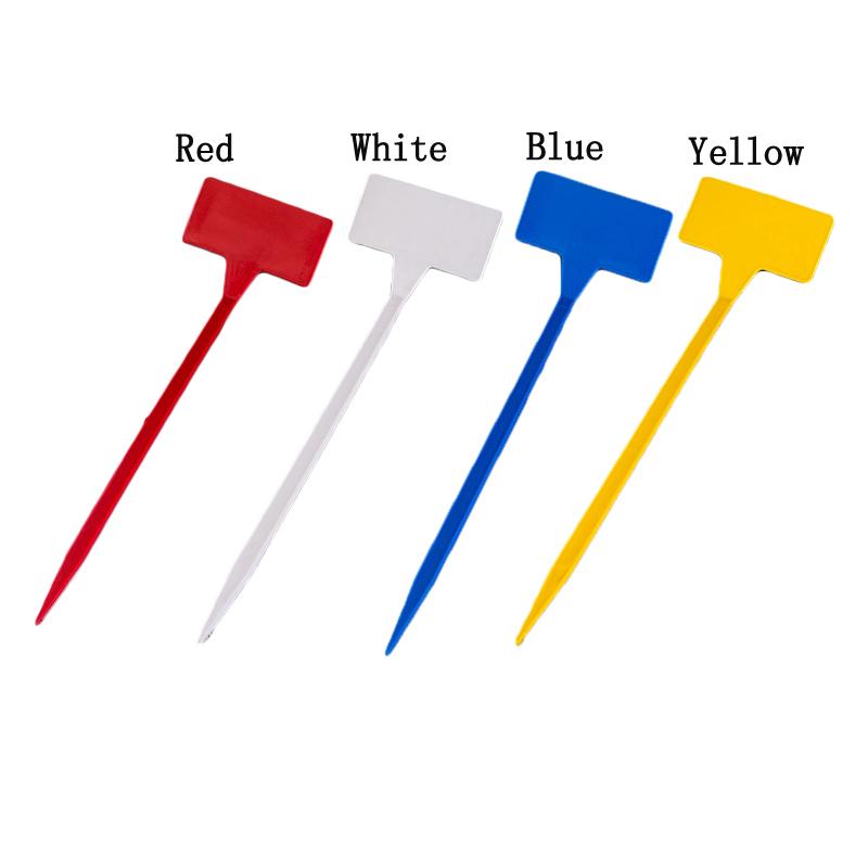 Multicolored Upturned Plant Markers for Easy Plant Identification Set of 10