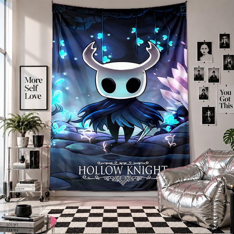 Wall TapestryHollow Knight Art Hanging Cloth Decorative Background Cover for Room Decoration