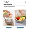 Zhaoran Double-Layer Drain Basket & Fruit Bowl Set