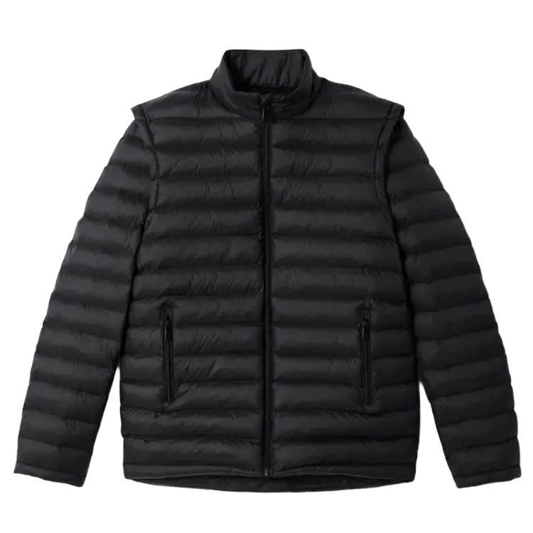 

Мужская пуховая куртка DECATHLON INESIS CW900 Heatfle, черная XL чёрный