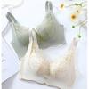 Gold Thread Lace Bra Gathered Together Anti Sagging Bra Without Steel Ring Top Support No Trace Bra