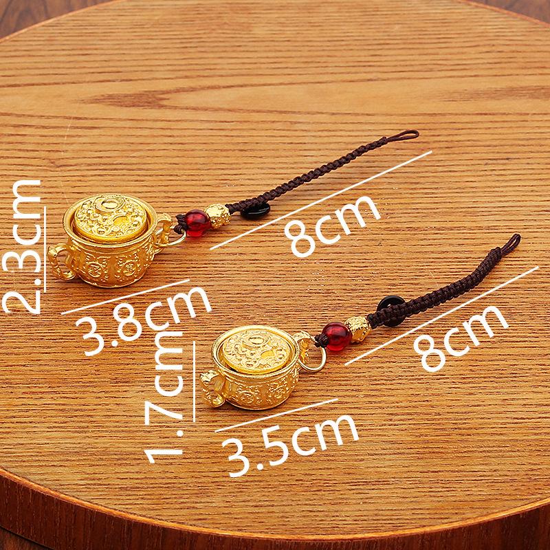 Zhuanzhuan Jubao Twelve Zodiac Alloy Pixiu Pen Keychain & Pendant Charm