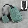 3 + 1 Buttons Leather Car Remote Key Case Cover Shell Fob For Hyundai for Kia Tucson Sonata Santa FE Carens Protector Key Fob