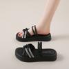 Platform Sandals Women's Summer Wear Exquisite Explosion with Skirt Roman Shoes French Open-toed Cool Slippers Two Wear