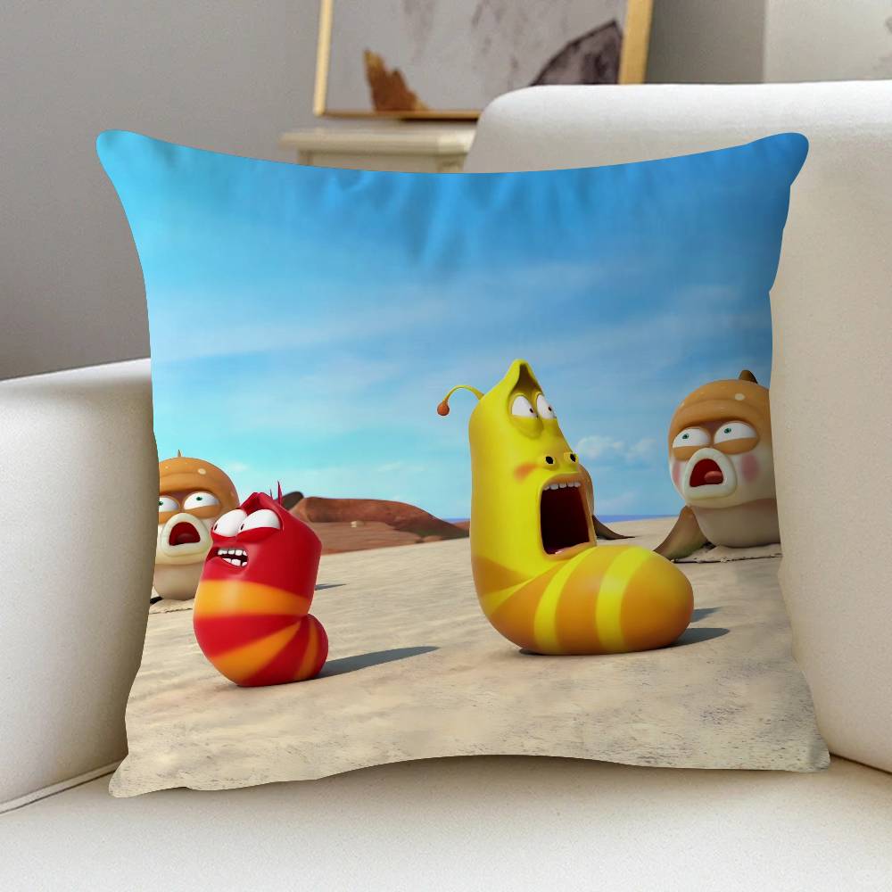 

Anime L-Larva Pillow Cover For Bedroom Room And Living Room Sofa Decorative Cushion Cover 12x12Inch