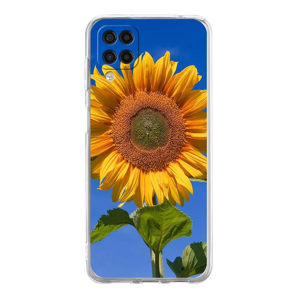Pretty Sunflower Phone Case For Samsung Galaxy A51 A71 A21S A12 A11 A31 A41 A03S A13 A33 A73 A53 A52 A32 5G A23 Soft Clear Cover