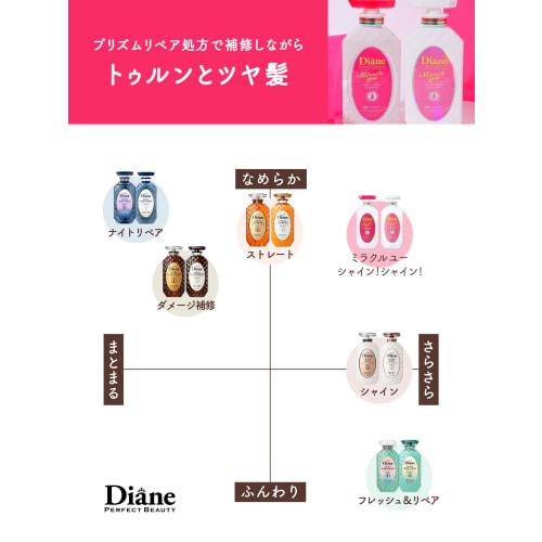 Diane PB Shampoo Shiny & Damage Repair Shiny Berry Scent Perfect Beauty Miracle You Shine! Shine! Refill 330ml