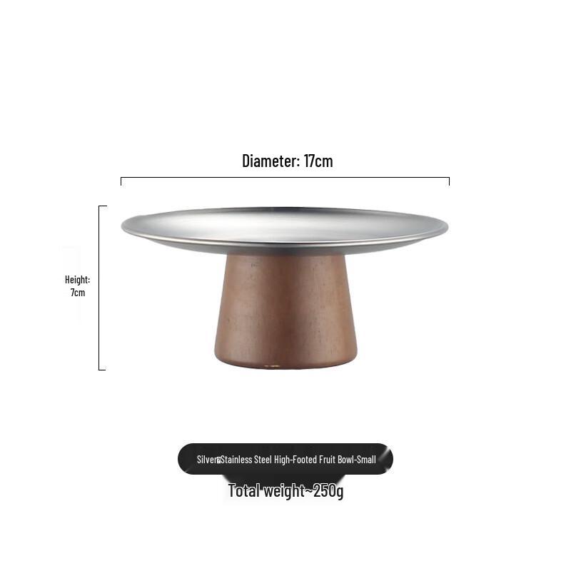 Stainless Steel High-Foot Fruit Plate