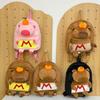 Large Capacity Student School Bag Cartoon Plush Capybara Doll Bag Shoulder Schoolbag  for Kids Gift