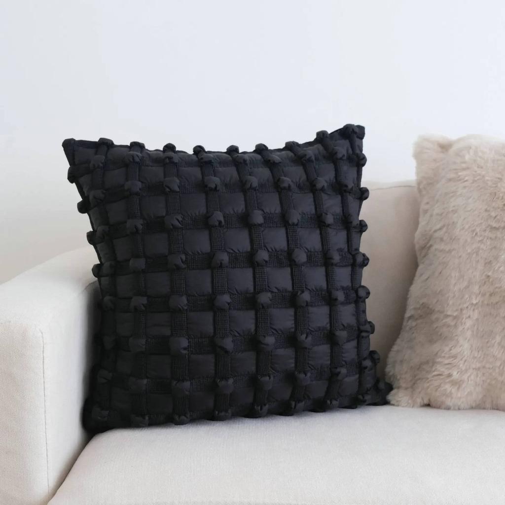 Creative 3D Bubble Cushion Cover Cream White Plaid Light Luxury Pillow Covers Decorative Fashion Home Decor Sofa Cushion Cover