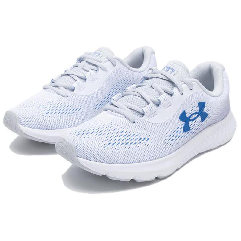 Under Armour Breathable Lightweight Low-Top Casual Running Shoes Women's White Gray Sneakers 3027005-103