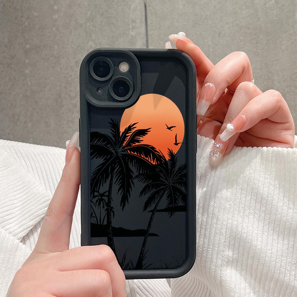 Soft Silicone Square Ladders Cartoon Pattern Full Cover Camera Protection Shockproof Case for OPPO Reno Realme OnePlus