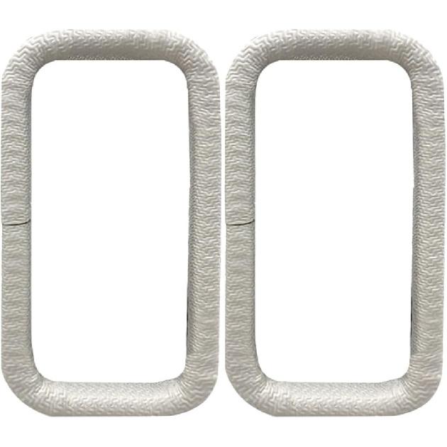 Yardwe Downspout Safety Caps 2pcs Drain Nozzle Sleeve Rain Gutter White Tool Rubber Child Downspout Covers