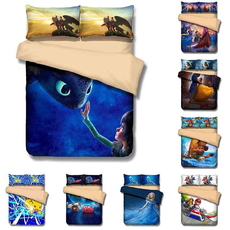 Stylish 3d Bed Sheet Set High Definition Digital Print Modern Minimalist Design
