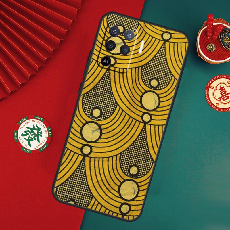 

African Wax Fabric Case For Oppo A76 A16 A96 A17 A60 A40 A80 A98 A58 A78 A18 A38 A57 A74 A54 A94 A15 A5 A6 Pro OPPO A80 5G