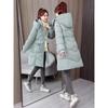 Women's Down Coats - Winter Women's Mid-length Waist Cinched Thickened Warm Cotton Padded Jacket Casual Outwear