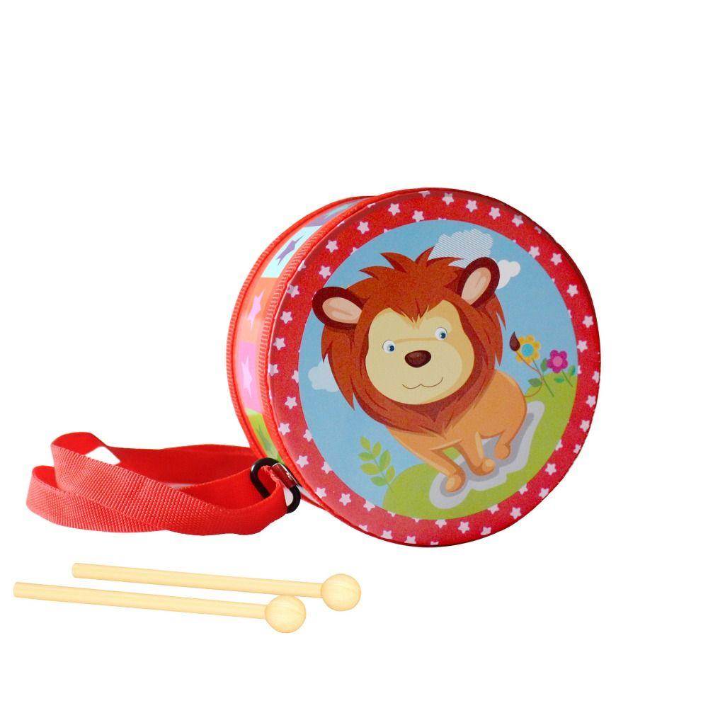 Musical Instrument Double-sided Drum Early Education Hand Drum  For Children  Toys