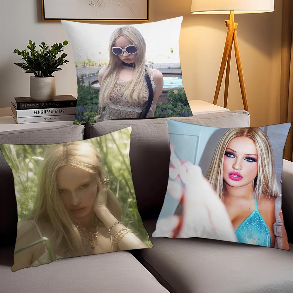 German Singer K-Kim P-Petras Pillow Case Office Cushions Suitable For Sofa Car Bedroom Decorative Cushion Cover