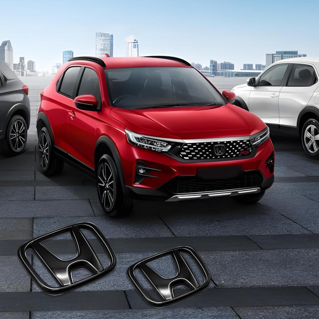 WRV Exterior Compatible with Front and Rear Front and Rear Exterior Strong Special Easy Set of 2 WR-V Emblem, WR-V Emblem, WR-V Sticker, WR-V