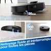 ECOVACS Aspirateur Robot DEEBOT N20 Pro Plus, Robot Aspirateur Laveur 8000Pa avec vidange Automatique poussire, Batterie 300 Min