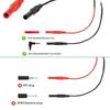 2 Peças Cabo Adaptador Fêmea de 4mm Terminal de Pino Plugue Fio Gancho Multímetro Plugue Banana Pontas de Prova Silicone Flexível Colher Posterior Sonda