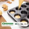 Muffin Tray Cupcake Baking Pan 12-Cup Nonstick Cupcake Pan  Carbon Steel Muffin Tins Release Cupcake Baking Pan