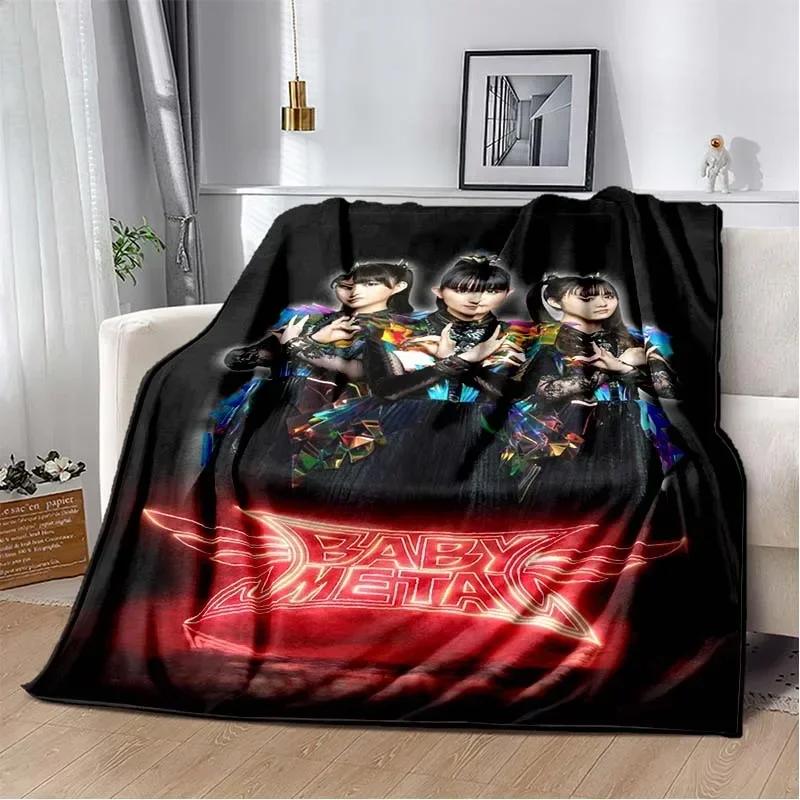 D Printed Throw Blanket Soft Cozy for Bedroom Living Room Travel Child Birthday Gift Babymetal Design