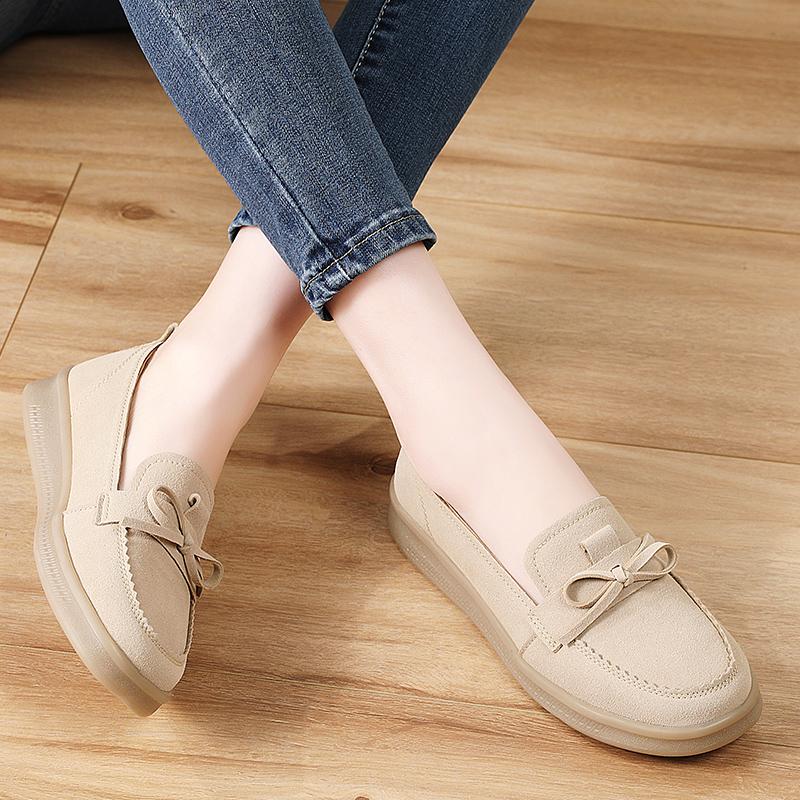 Damen Mokassins Fahrerschuhe Komfort Freizeit Krankenschwester Loafer Laufschuhe Sommer Braun Schwarz Schuhe Übergröße