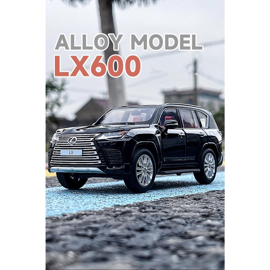 New 1/32 Lexus LX600 SUV Alloy Luxy Car Model Diecasts Metal Off-road Vehicles Car Model High Simulation with Light Childrens Toy Gift