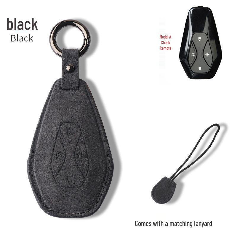 BAIC ARCFOX S/T Suede Key Case with Buckle - Protective Key Shell