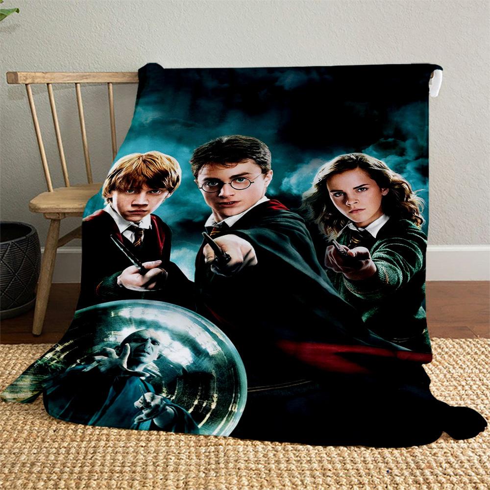 1pc Harry Potter Voldemort Hermione Granger Outdoor Flannel Throw Blanket All Season Soft Warmth,Home Decor 1031121