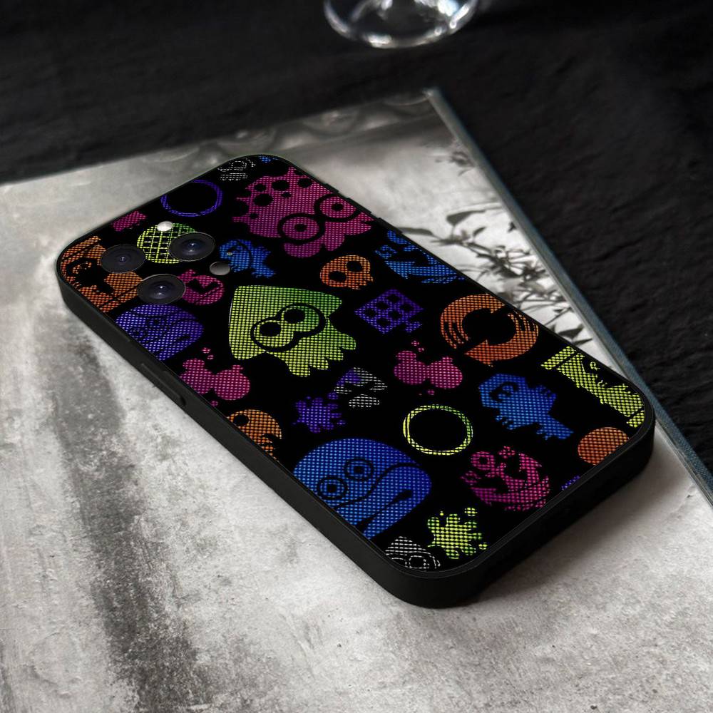 Game Splatoon 3 Phone Case Black Silicone Soft Shell For IPhone 17 16 15 14 13 12 11 Air Pro Max Plus Hot Sale