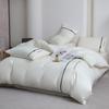 Luxury Five-Star Hotel White Linen Duvet Cover & Bedding Set